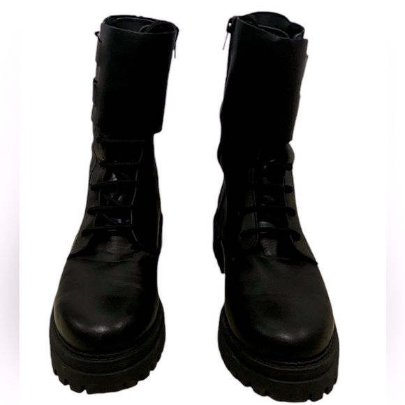 Santana Leather Double Buckle Boots size 10 - Picture 2 of 9